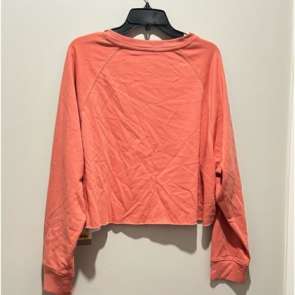 DKNY Sport Cropped Orange Sweatshirt, sweaters,long sleeve shirt  Size XL sienna - Picture 5 of 11